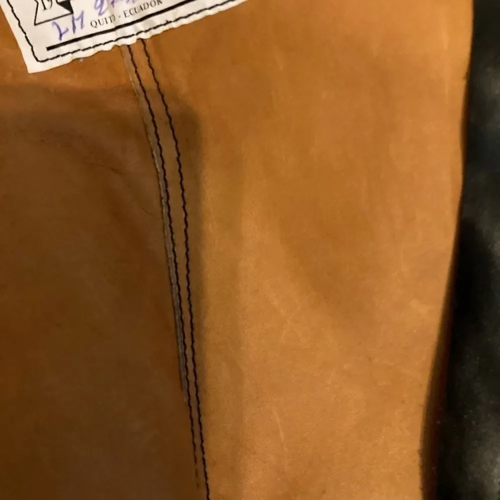 ‎LA Mundial Dress Boots, tan and black,